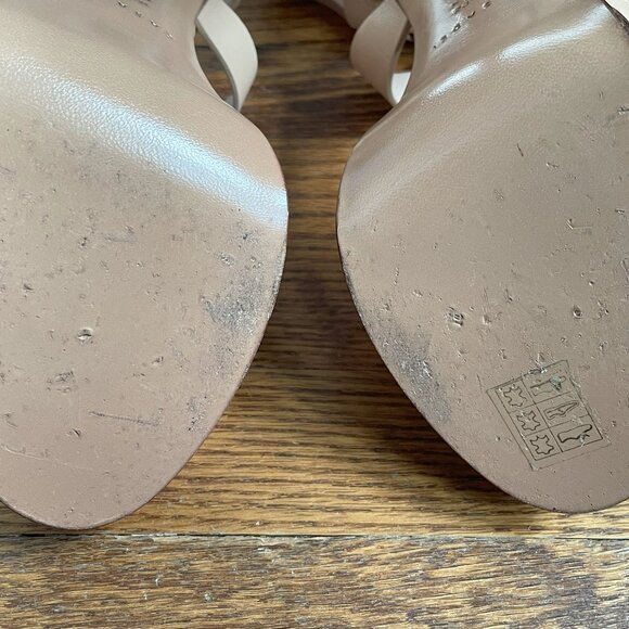 Casadei Tan and Brown Platform Sandals, US 10 - Picture 9 of 16